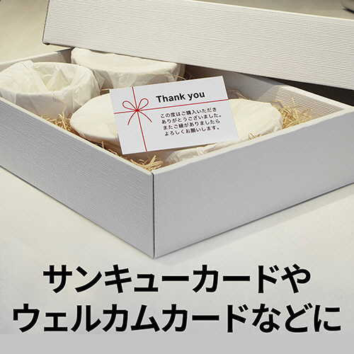 たのめーる】エーワン マルチカード 各種プリンタ兼用紙 両面クリア