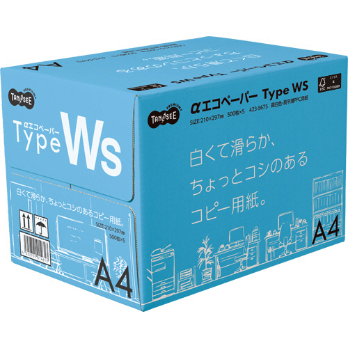 たのめーる】TANOSEE αエコペーパー タイプWS 白くて滑らか、ちょっと