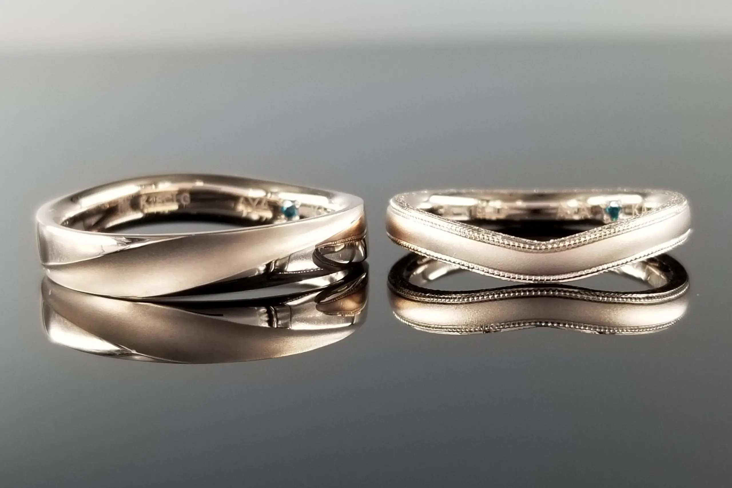 お好みの加工を施し、個性を大切にしたリング | 結婚・婚約指輪の