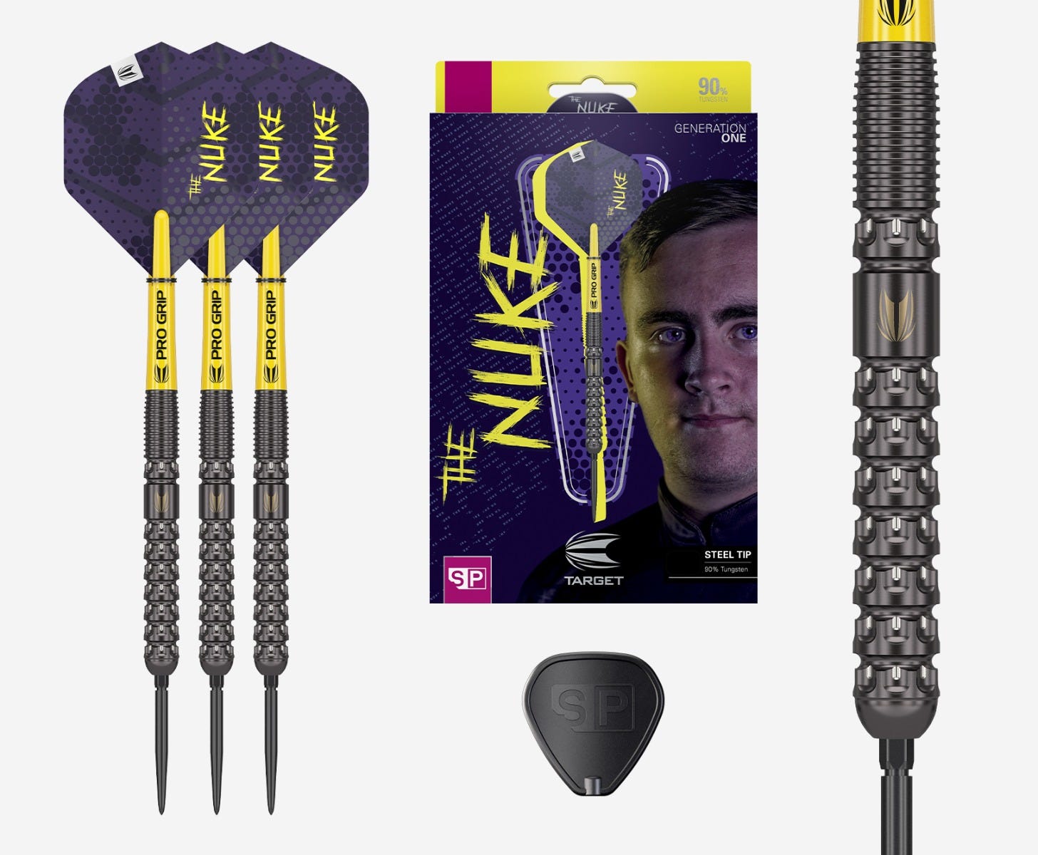 Luke Littler 90% Tungsten Steel Tip Darts | Target Darts