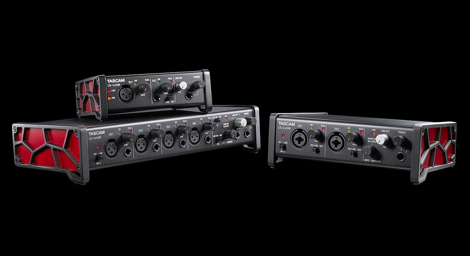 Tascam US-4x4HR | High-Resolution USB Audio/MIDI Interface (4 in