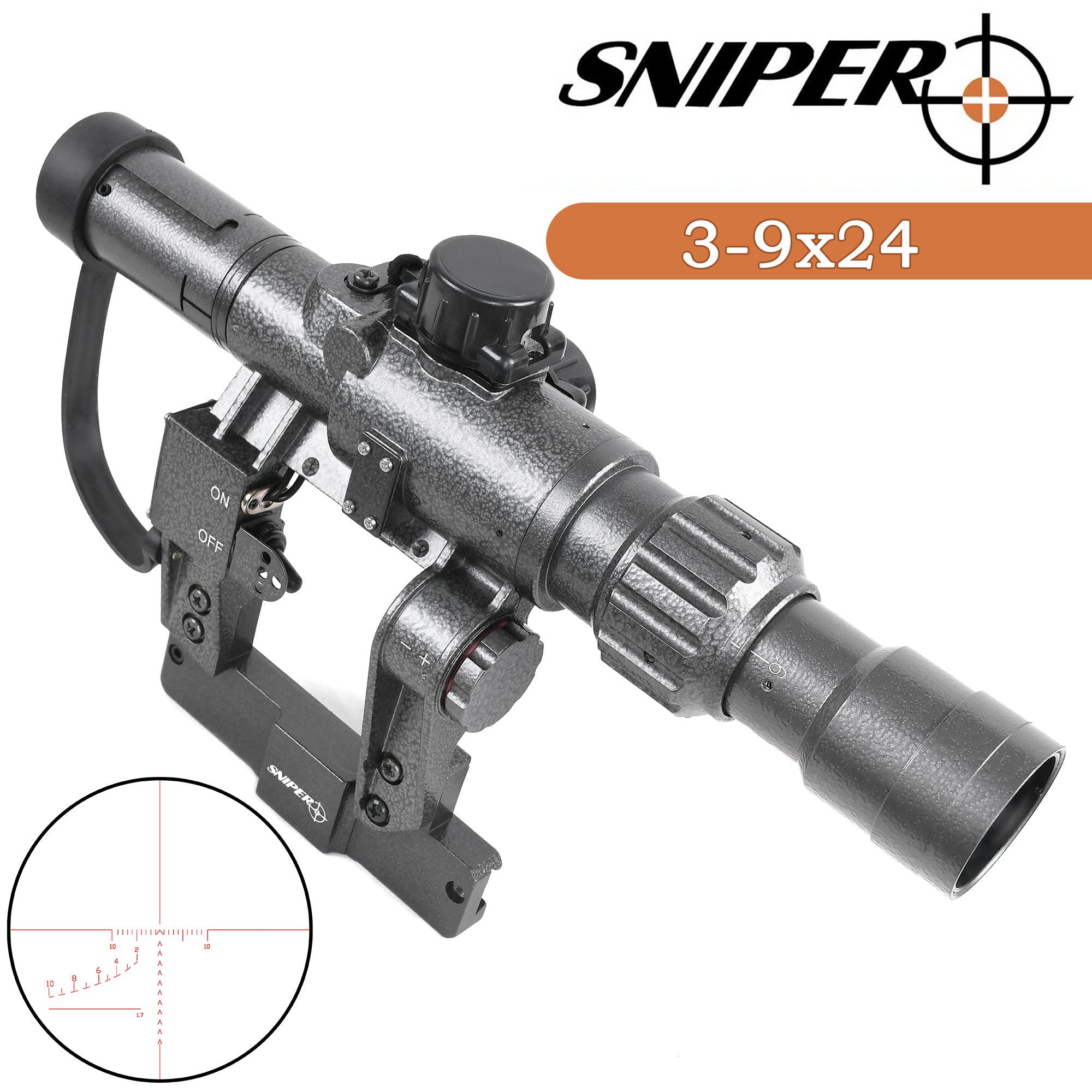 AK Scope SVD Dragunov 3-9x24mm First Focal Plane (FFP) Tactical