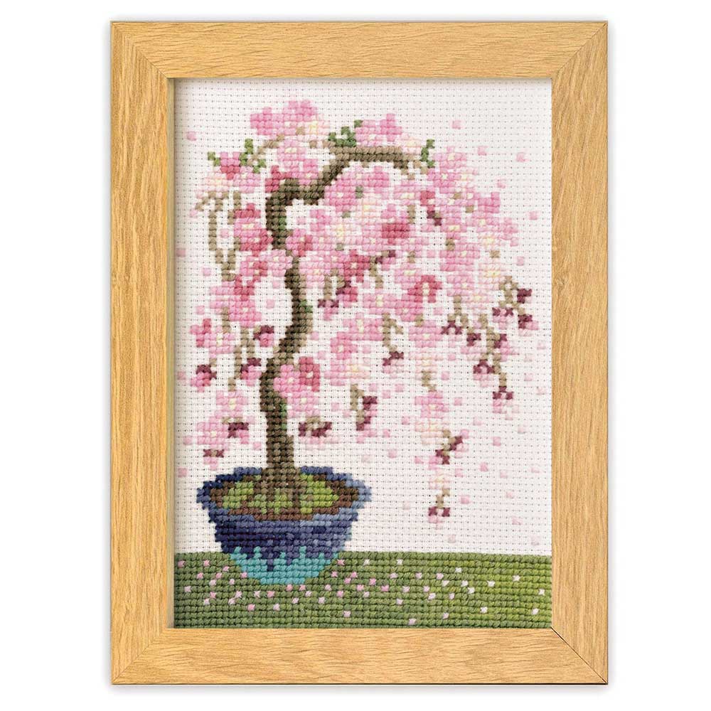 クロスステッチキット［枝垂れ桜］: キット｜手づくりタウン by 日本