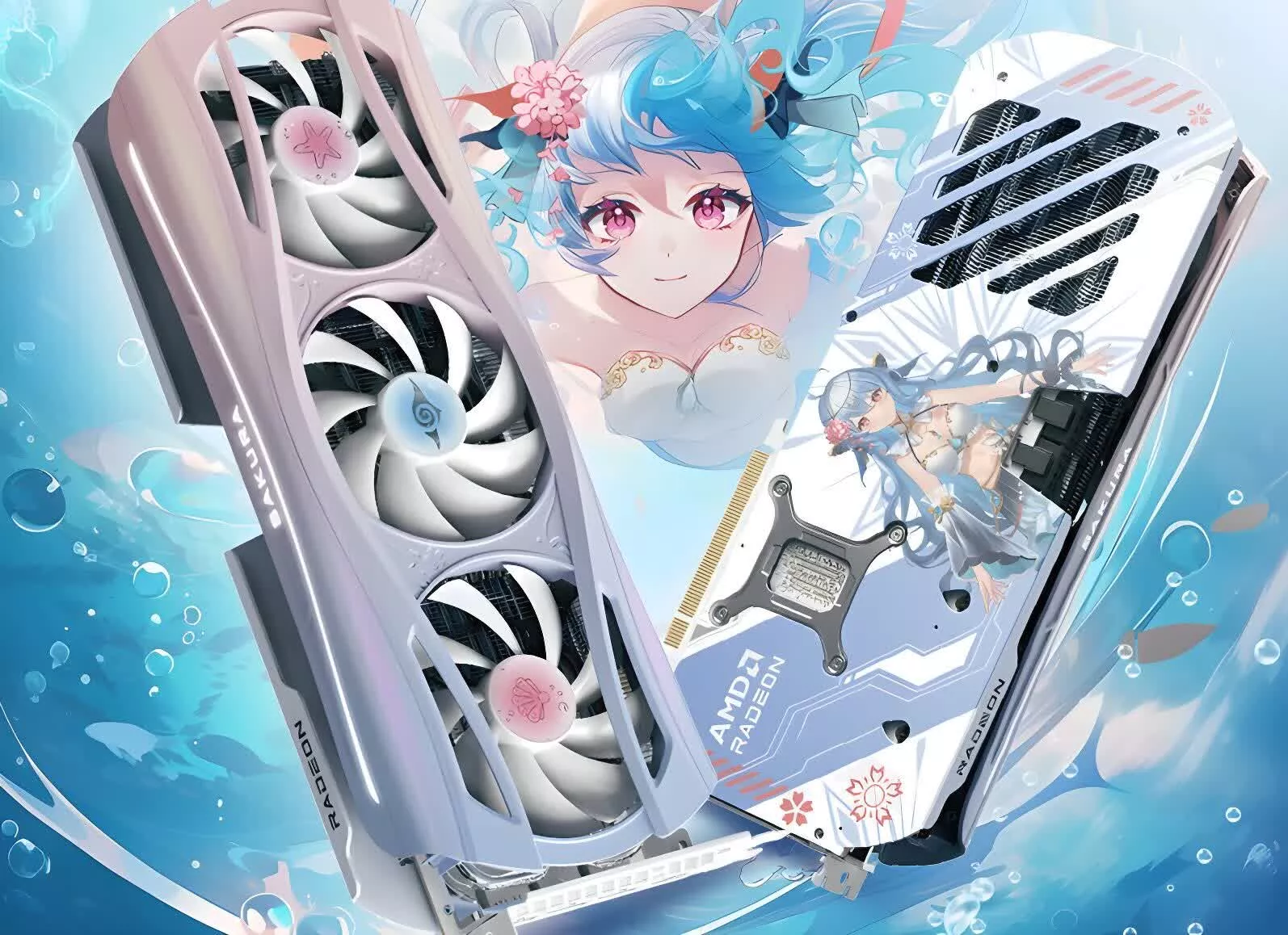 Yeston's anime-themed, scent-dispensing AMD RX 9070 XT cards smell