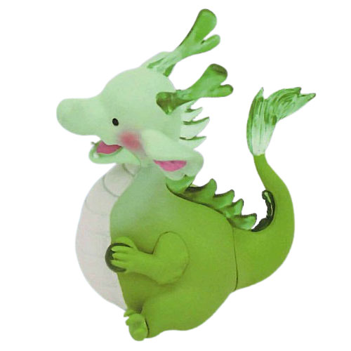 Rainbow Chinese Dragon Mini Figure Pink Yellow Green Blue Japanese