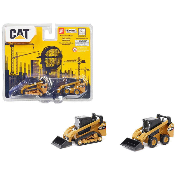 1/64 Scale Diecast Twin Pack Cat 272D2 Skid Steer Track and Wheeled To