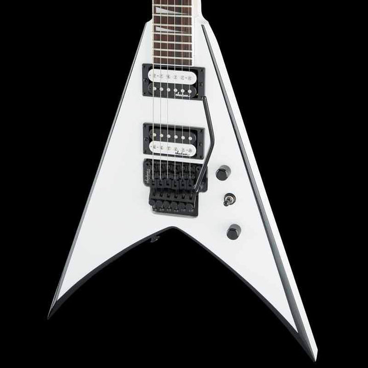 Jackson JS Series King V JS32 White with Black Bevels | The Music Zoo