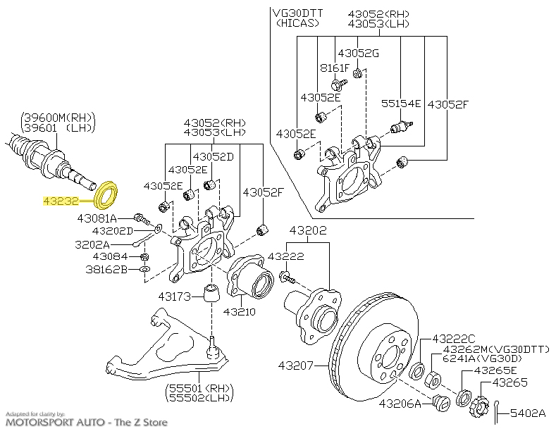 Motorsport Auto - The Z Store - Factory Rear Wheel Bearing