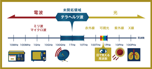未開の電磁波「テラヘルツ波」のポテンシャルを引き出し、実用化へと