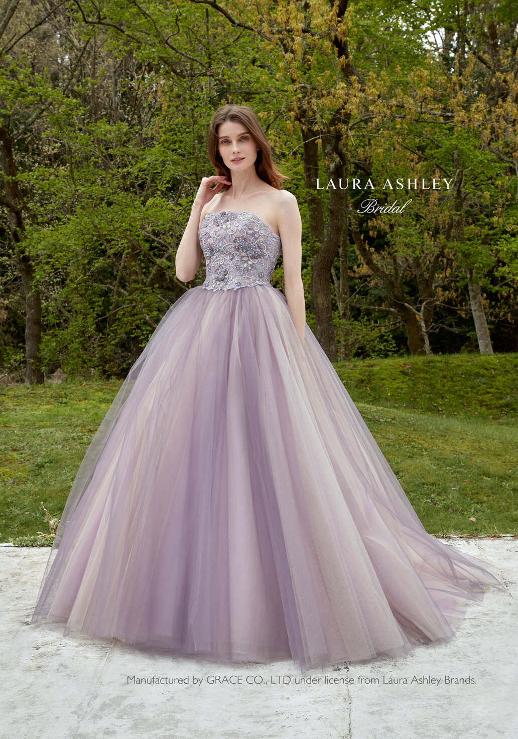 ローラアシュレイ】紫陽花カラードレス♡ | ウェディングドレス