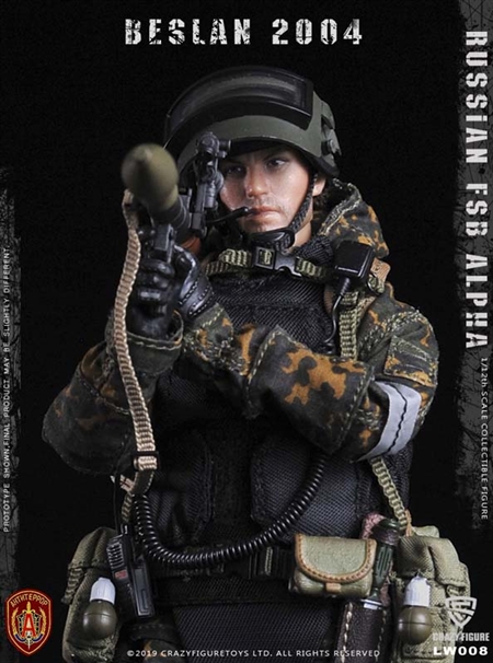 Russian Alpha Special Forces Grenadier - Crazy Figure 1/12 Scale
