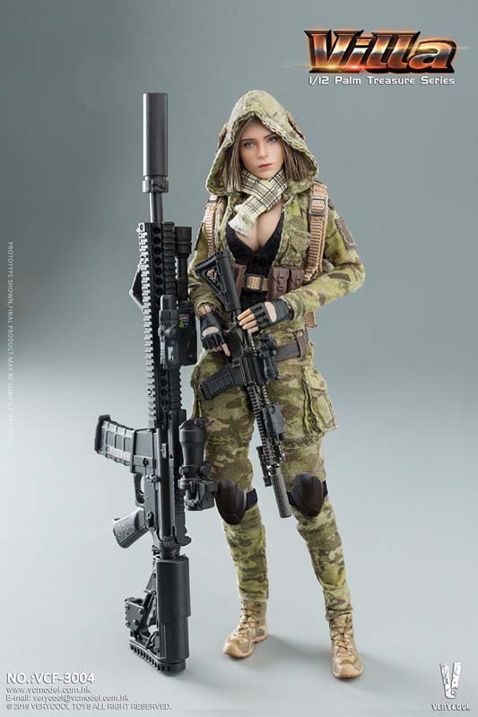 Villa - Women Soldier - Very Cool 1/12 Scale Figure