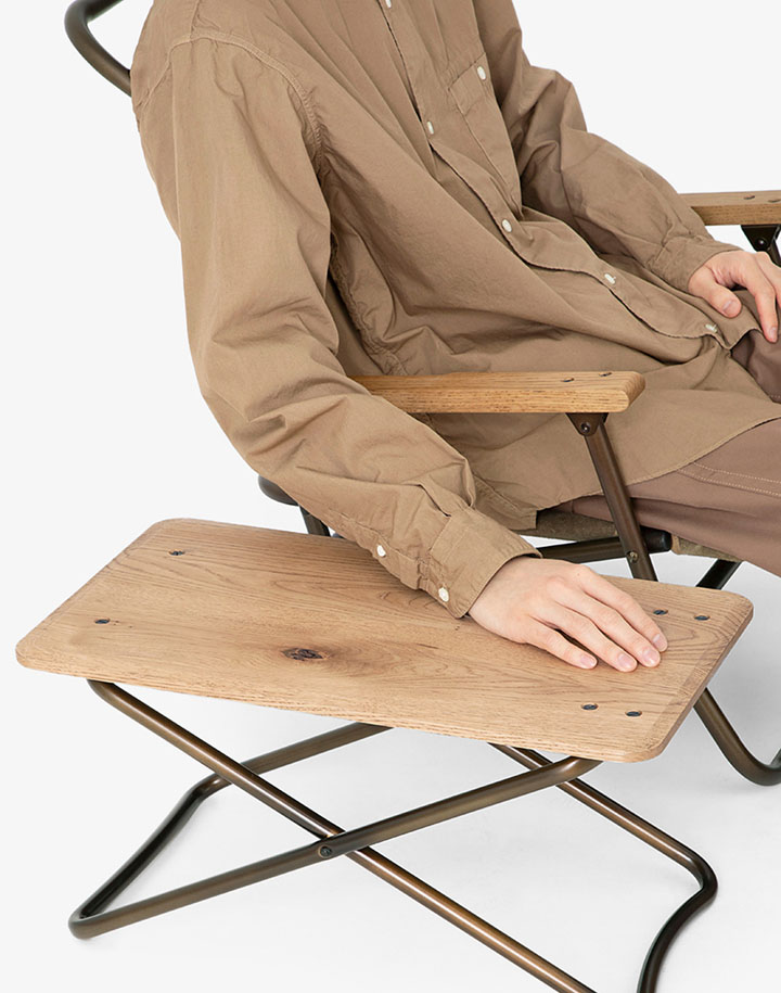 hobo×TRUCK Waterproof Leather Folding Low Chair | TRUCK FURNITURE