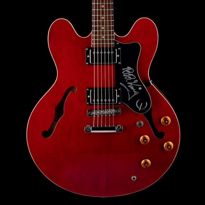 Pre Owned 1998 Epiphone ES-335 Dot Cherry Electric Guitar Signed