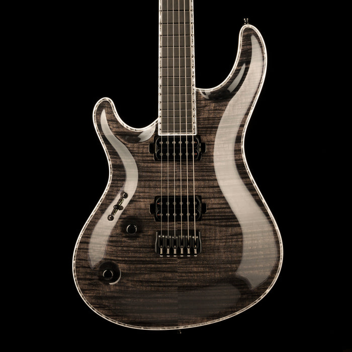 Mayones Left Handed Regius Core 6 Flame Top Gloss Trans Graphite