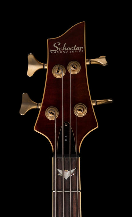 Pre Owned Schecter Diamond Series Made in Korea C-4 Bass Crimson