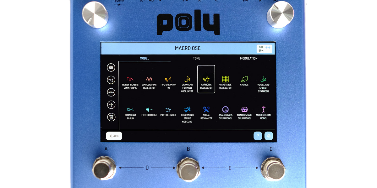 Poly Effects Beebo Visual Multi Modulation/ Quad Channel Delay