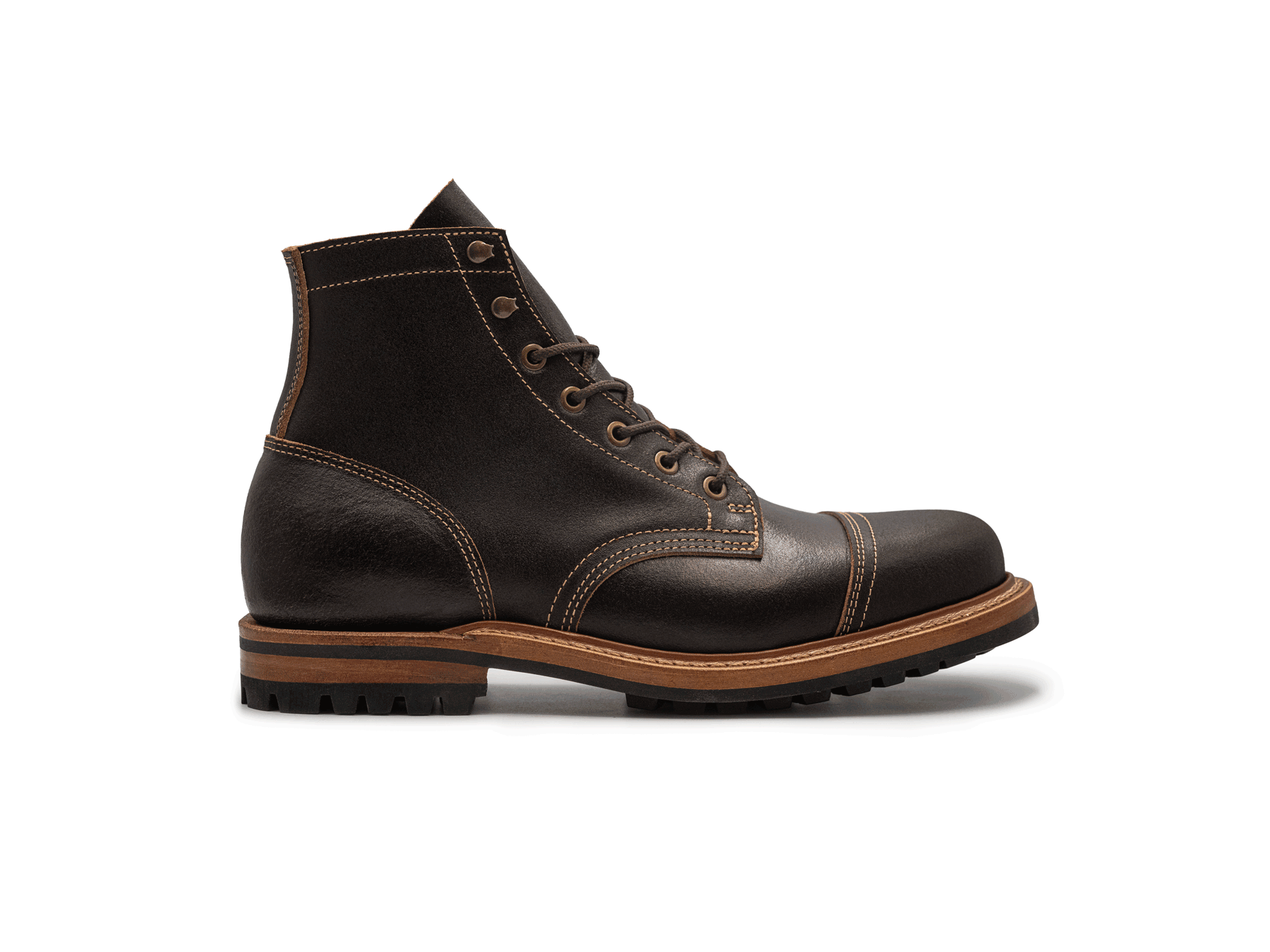 Java Waxed Flesh | Cap Toe – Truman Boot Co.