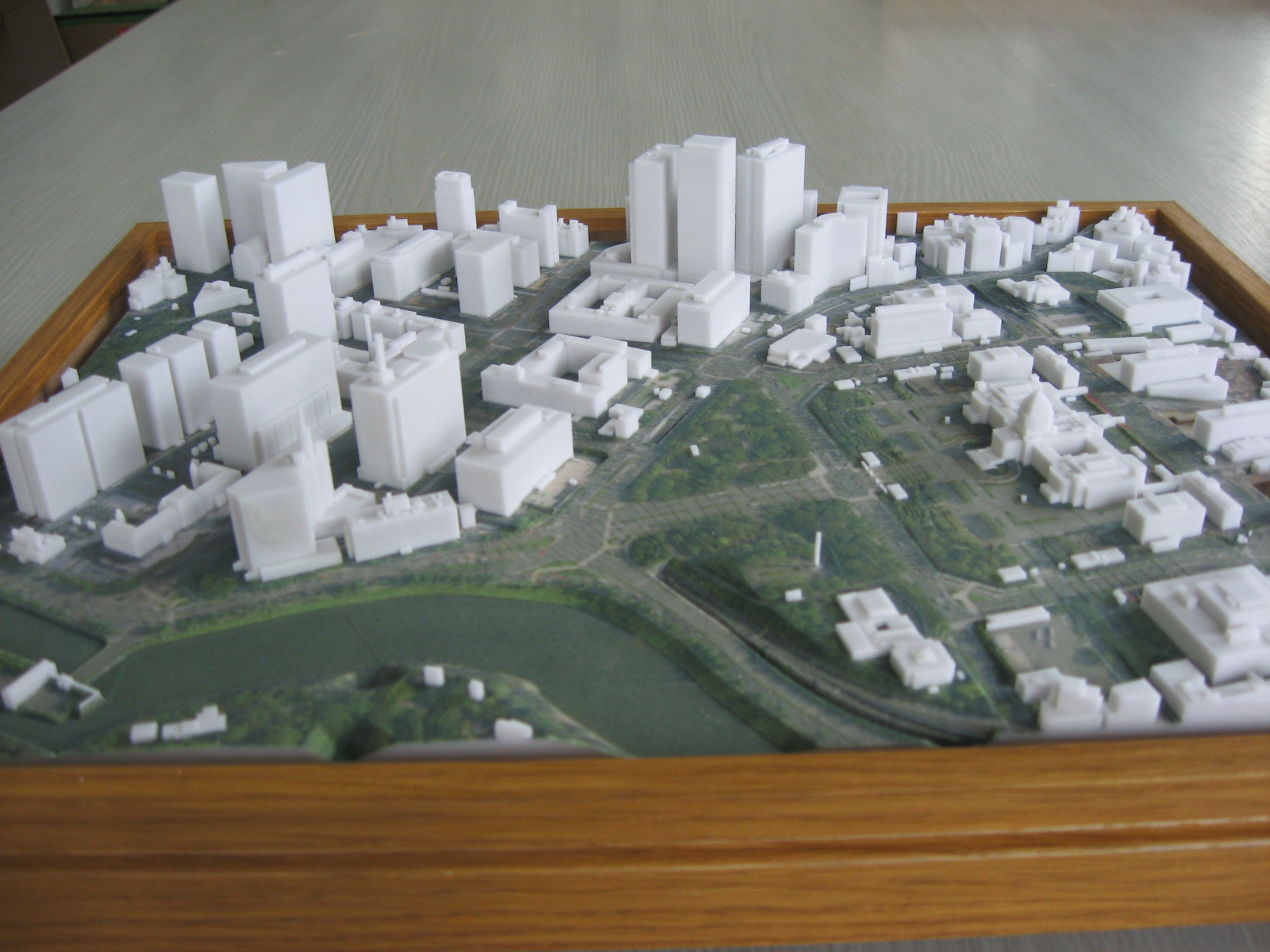 立体3Dプリンタによる都市模型・街並み模型・市街地模型