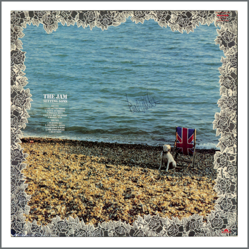 B44098 - The Jam Setting Sons 1979 Newcastle Signed 12-Inch Vinyl