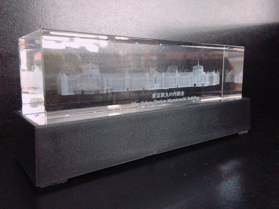 東京駅丸の内駅舎の3Dクリスタルペーパーウェイトが新入荷！！【上福岡