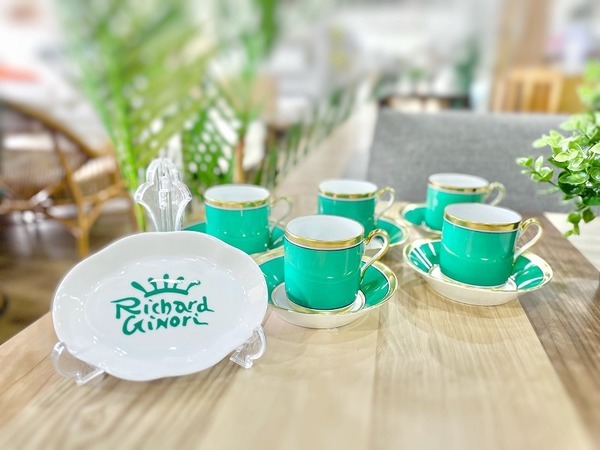 廃盤品】RICHARD GINORI（リチャードジノリ）カップ&ソーサー 5点