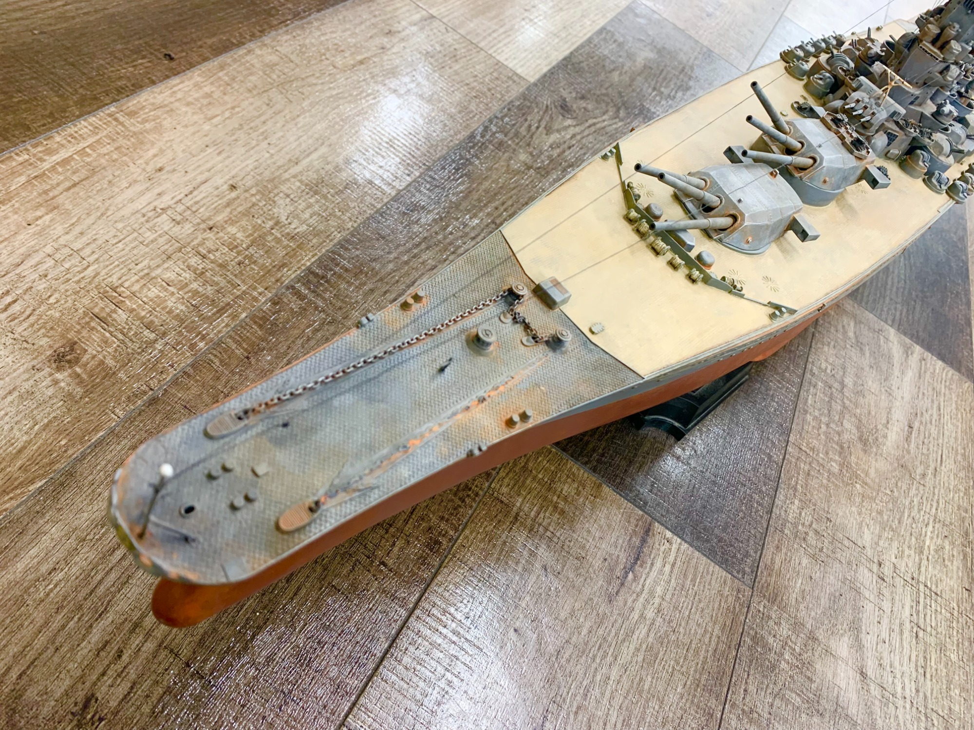 大迫力の最大級戦艦】有井(ARII) 1/250 日本海軍 戦艦大和 塗装組立済