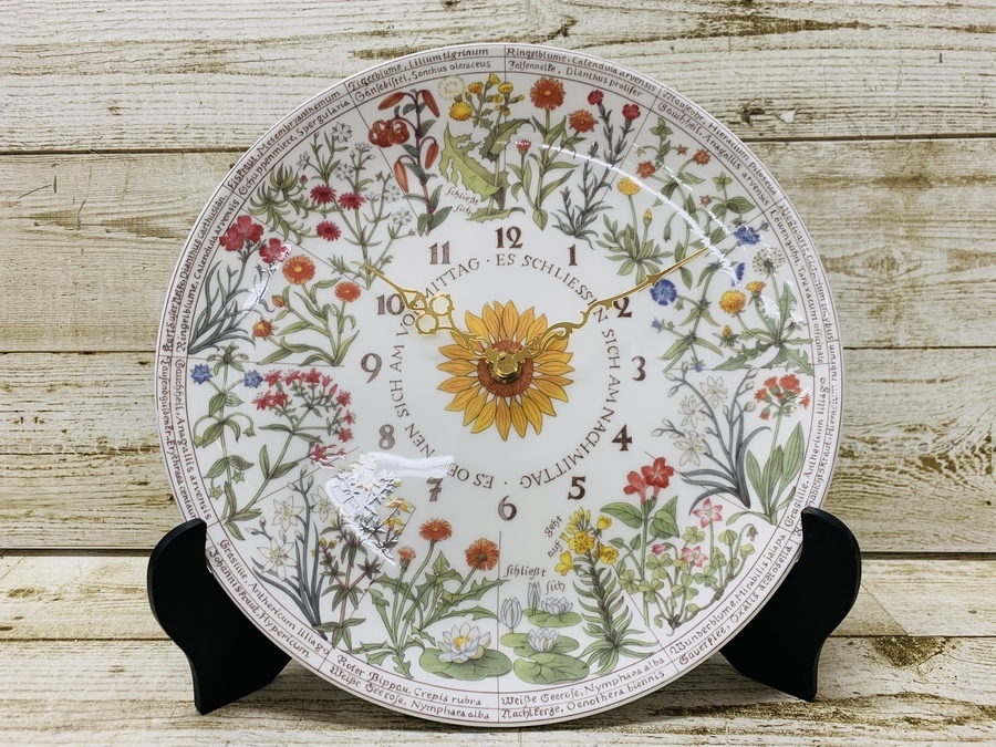 エレガントなNORITAKE（ノリタケ）リンネコレクション花時計買取入荷