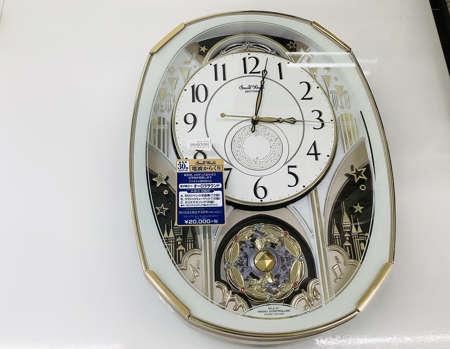 RHYTHM/リズム】Small World からくり電波時計が入荷しました♪【八尾