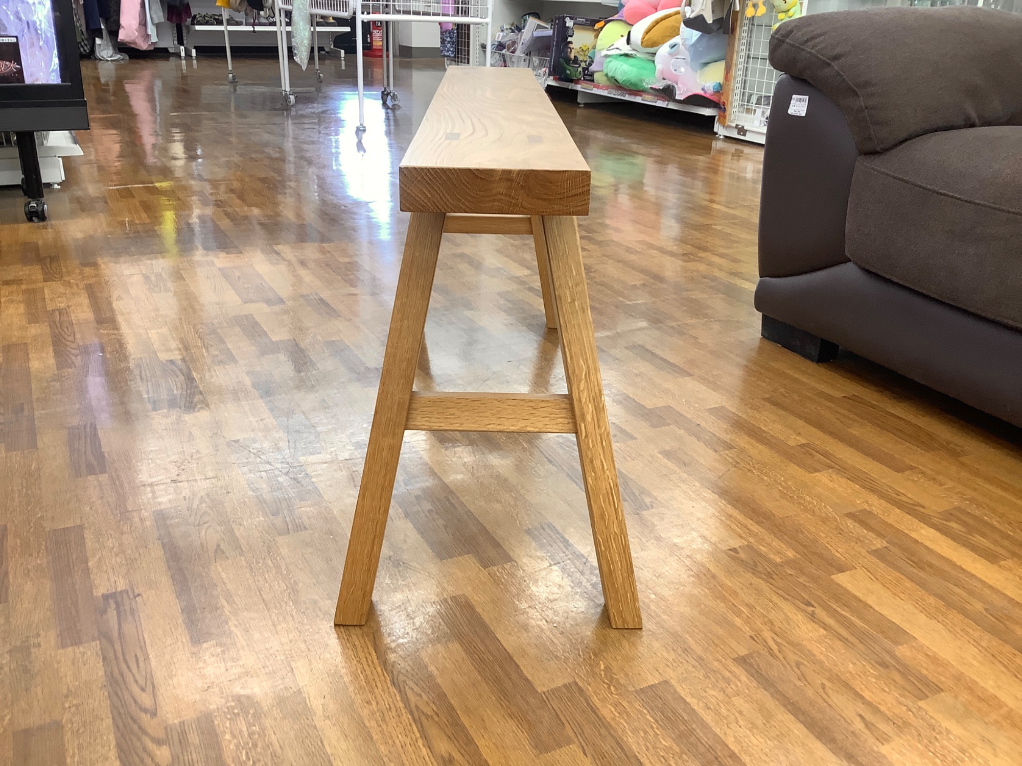 中古家具大量展示中♪♪】無印良品 オーク材ベンチ(廃盤品)のご紹介