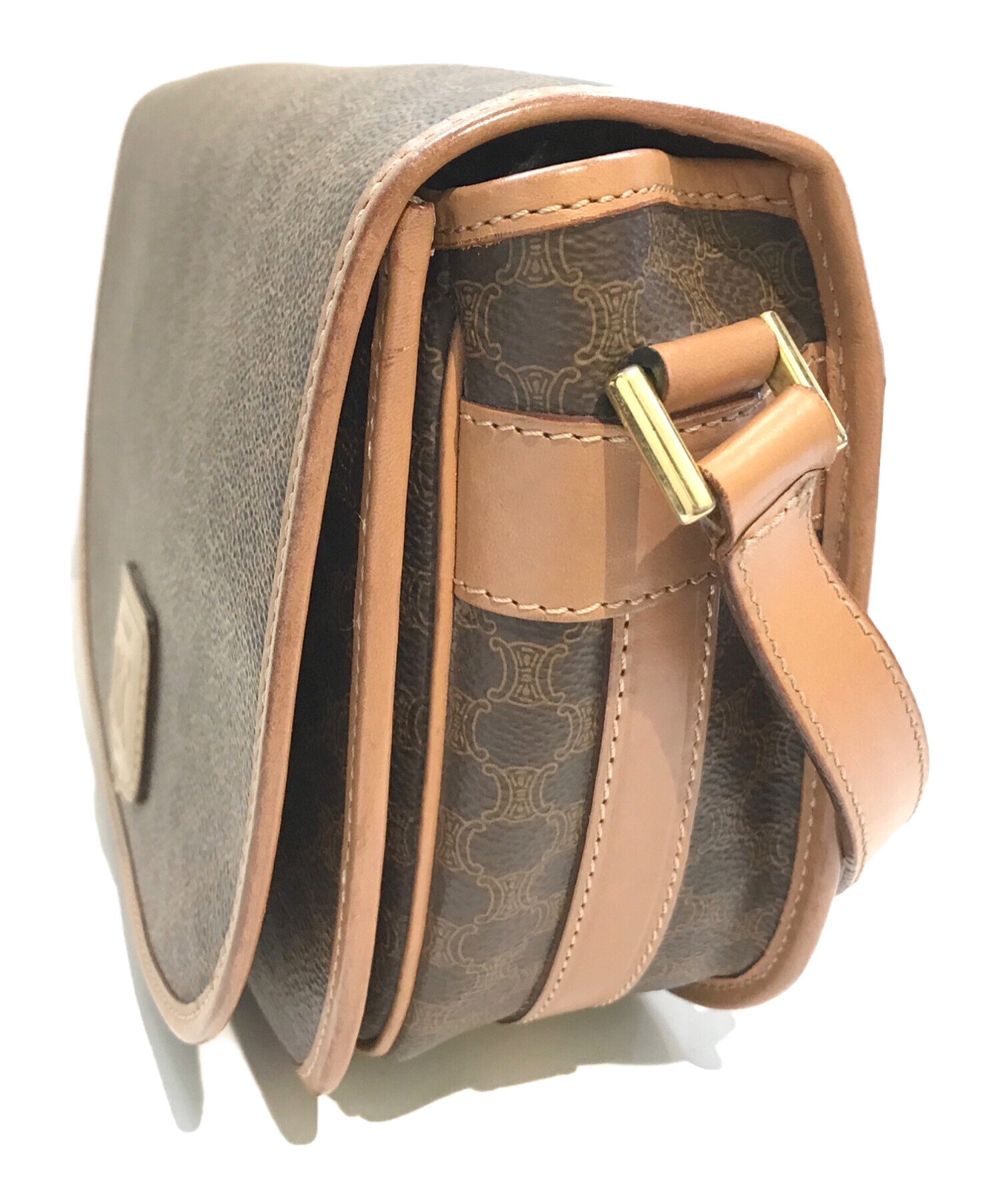 中古・古着通販】CELINE (セリーヌ) マカダム柄トリオンフショルダー
