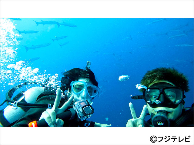 キンプリ・髙橋海人、ジャニーズWEST・桐山照史のサポートでダイビング