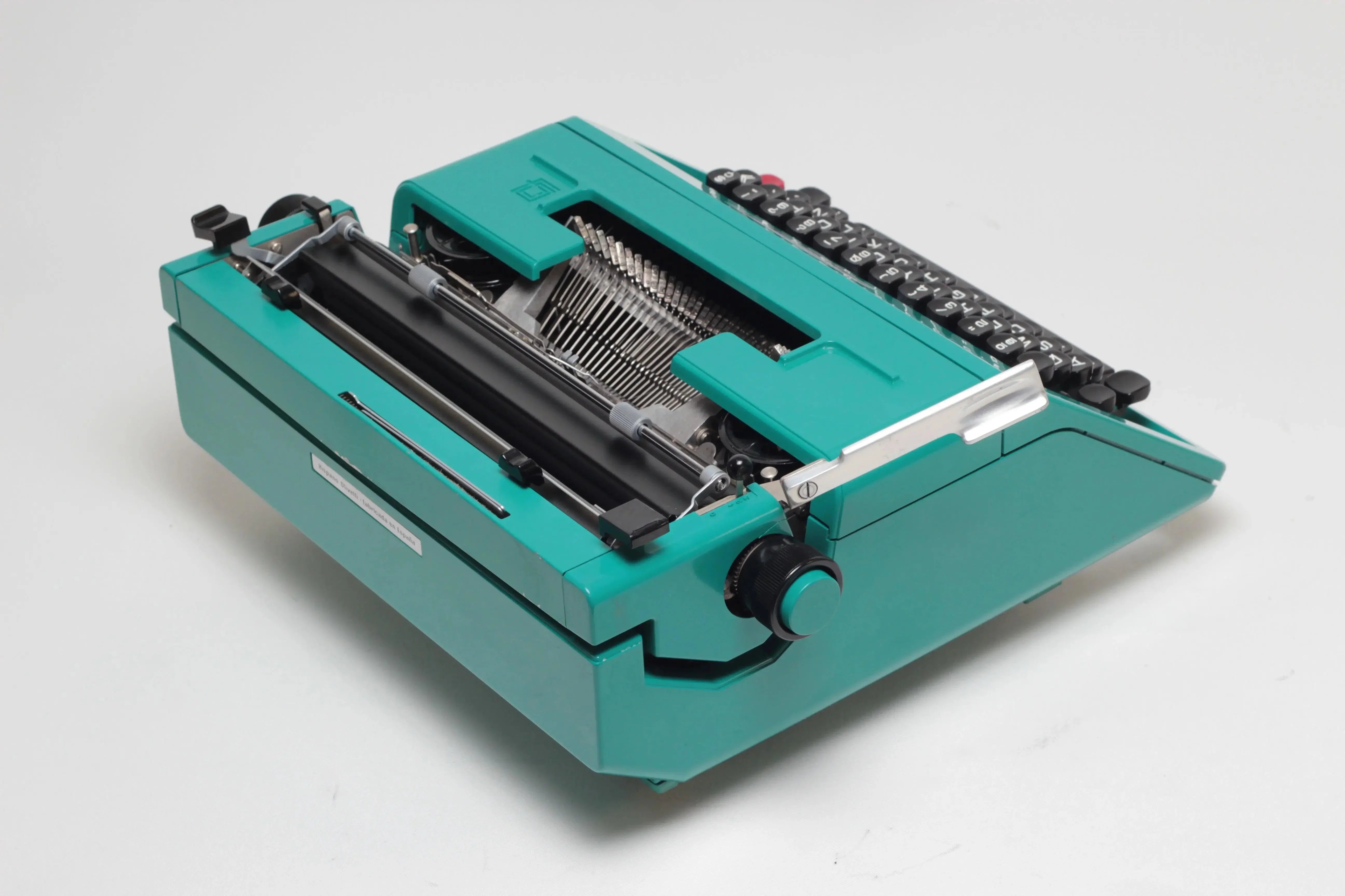 Olivetti Studio 45 Turquoise Vintage Manual Typewriter, Serviced