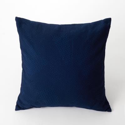 刺し子クッションカバーあさぎ×濃紺 | Sashiko fabric cushion cover