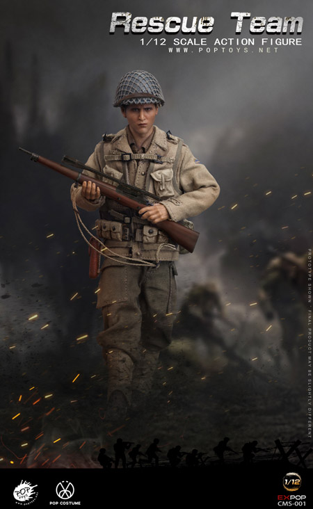 POPtoys】CMS001 1/12 WW2 US Rescue Squad Sniper アメリカ陸軍 第2