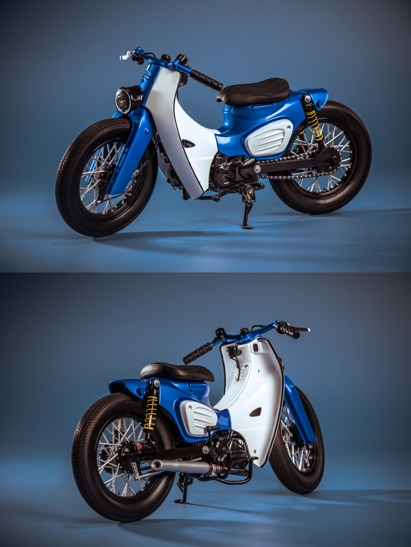 Trickyman12】202405 1/6 SUPER・C motocycle BLUE & RED & DEEP BLUE