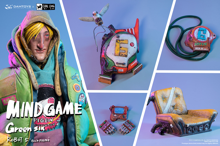 DAM】ZP003 Damtoys x Coal Dog New Collaboration Mindgame series