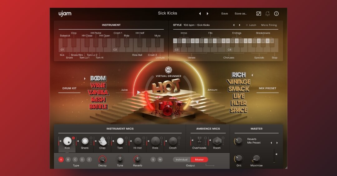 Virtual Drummer HOT | Drums for Radio & Pop Charts
