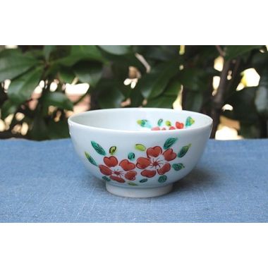 石川県能美市で作陶されている樋山真弓作の色絵桜飯碗 うつわ家膳