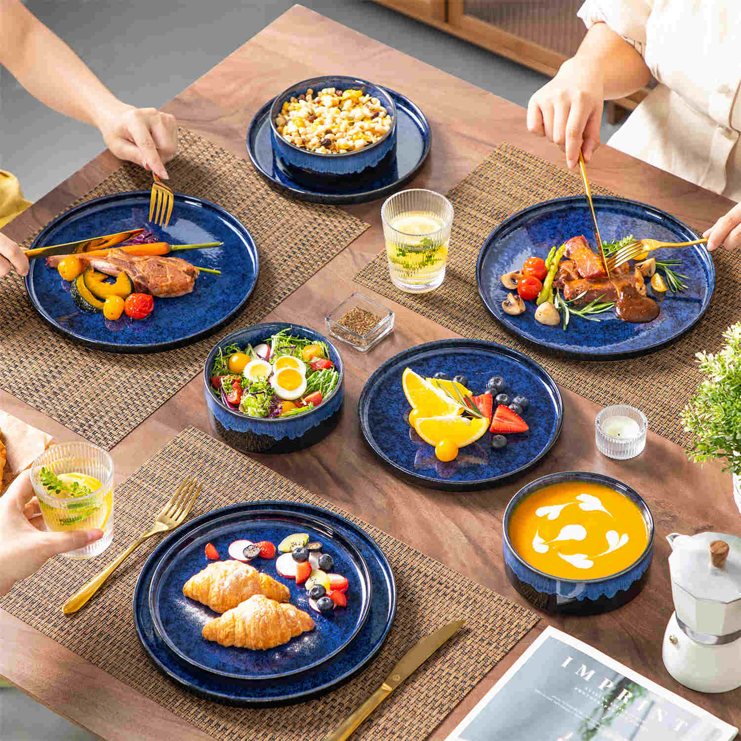 Reactive Glaze Dinnerware | Stylish & Practical Set