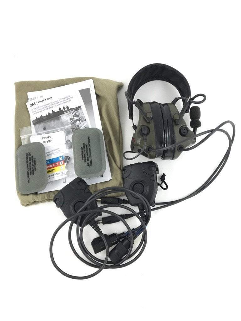 3M Peltor ComTac III ACH Dual Comm Headset w/ 2 PTT 88081