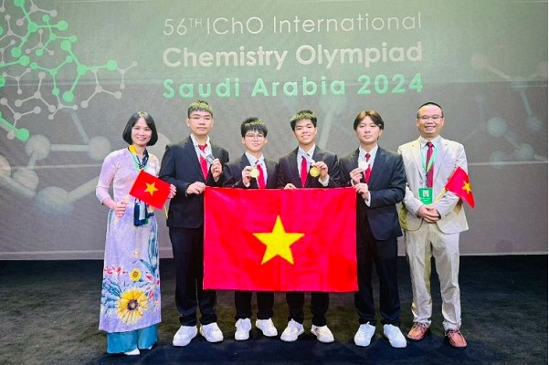 第56回国際化学五輪、ベトナム代表全員メダル獲得 金3銀1 [社会