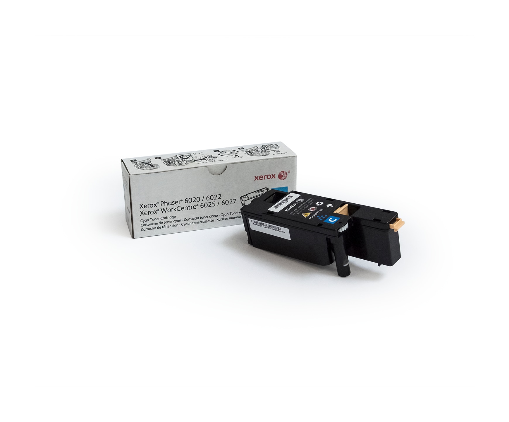 CYAN TONER, PHASER 6022, WORKCENTRE 6027 (YIELD 1,000) 106R02756