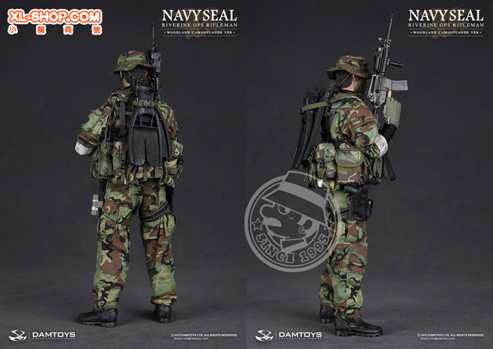 DAMTOYS - Navy Seal Riverine OPS - RIFLEMAN [Woodland Camoflager Ver.]