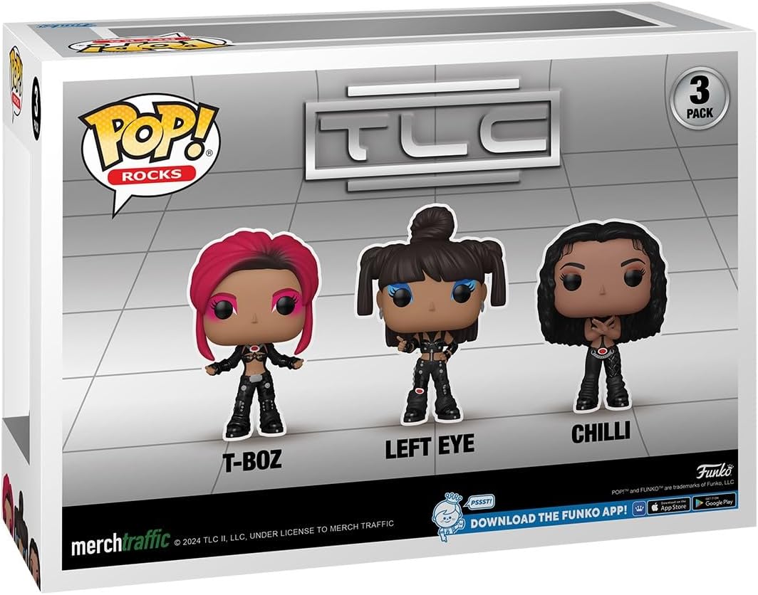 Funko Pop TLC: T-Boz, Left Eye, Chilli 3-Pack figures - YouLoveIt.com
