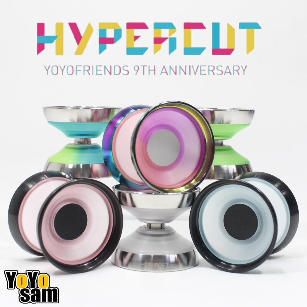 yoyofriends Hypercut Yo-Yo - PC and Stainless Steel Hybrid YoYo