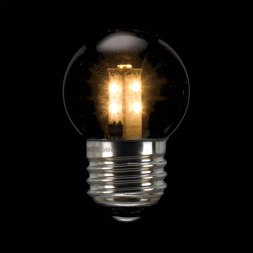G40形LEDランプ電球色E26クリア｜YAZAWA CORPORATION