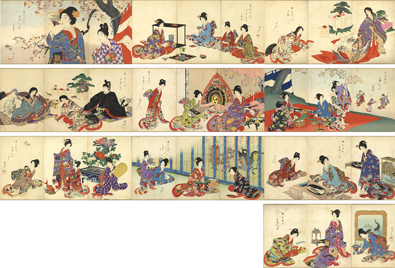 周延「徳川時代 貴婦人の図」 | 山田書店美術部オンラインストア