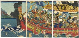 国綱「佐藤正清三韓征伐に向かう図」 | 山田書店美術部オンラインストア