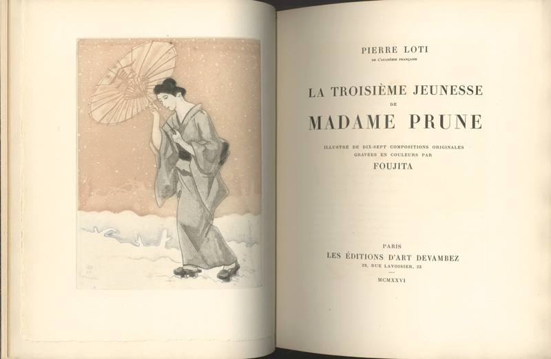 仏]お梅さんの三度目の青春」藤田嗣治（レオナール・フジタ）画 | 山田